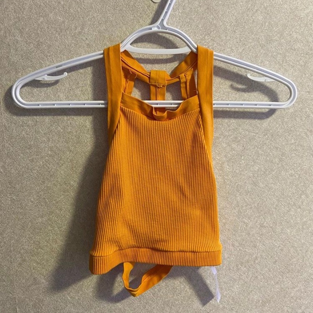Urban Outfitters Mustard Crop Top